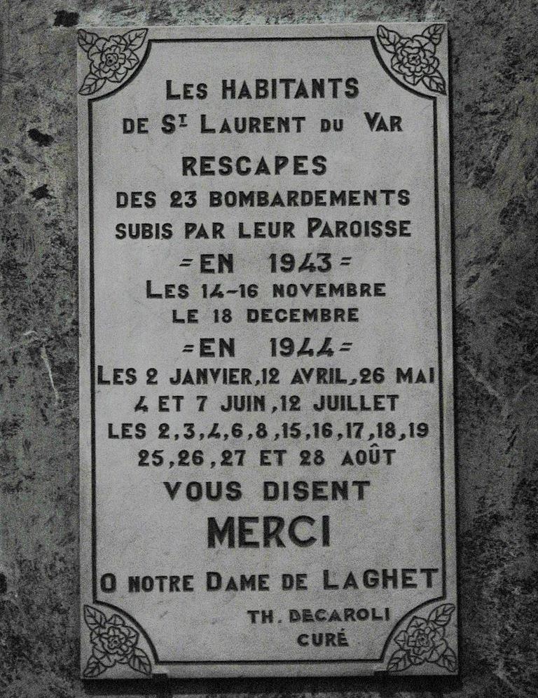 Oorlogsmonument Église Notre-Dame-de-Laghet #3