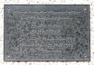 Gedenkteken Philipp Schaeffer