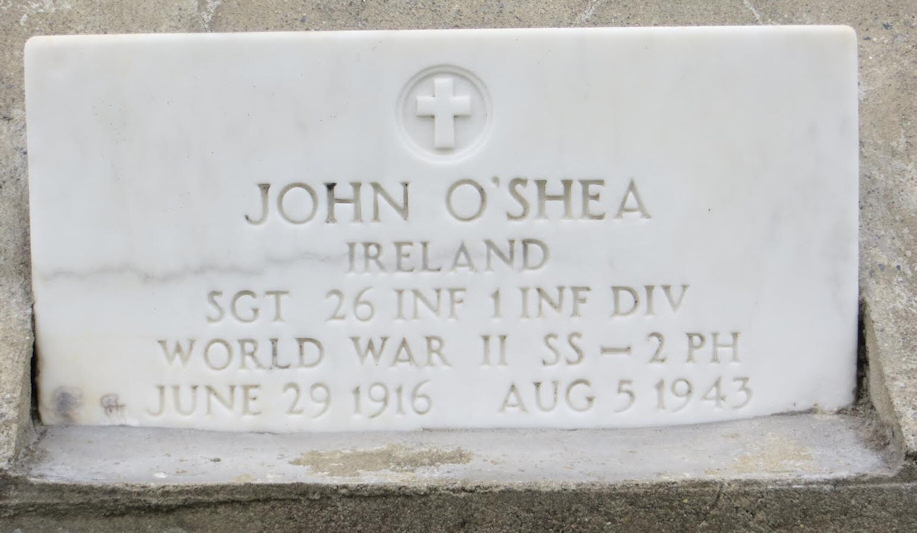 Gedenkteken Sgt. John OShea #1