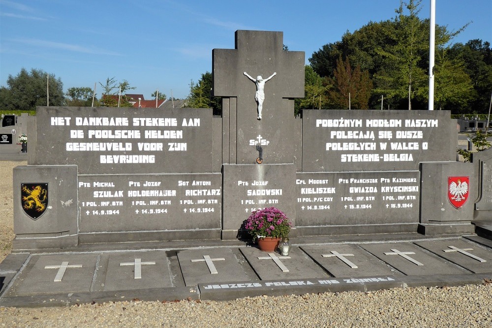 Grafmonument Poolse Militairen Stekene