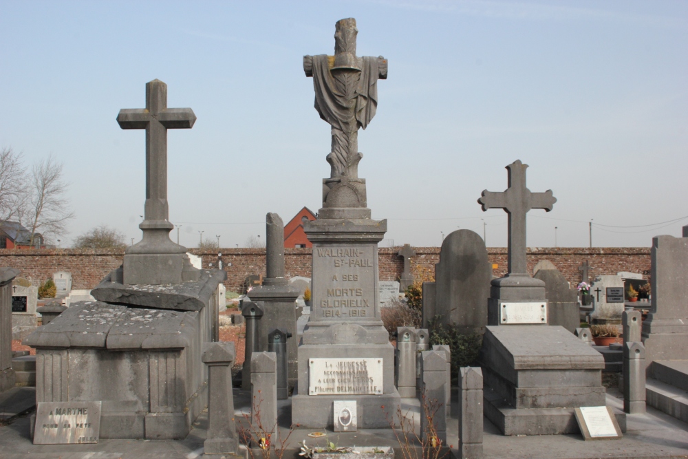 Oorlogsmonument Begraafplaats Walhain