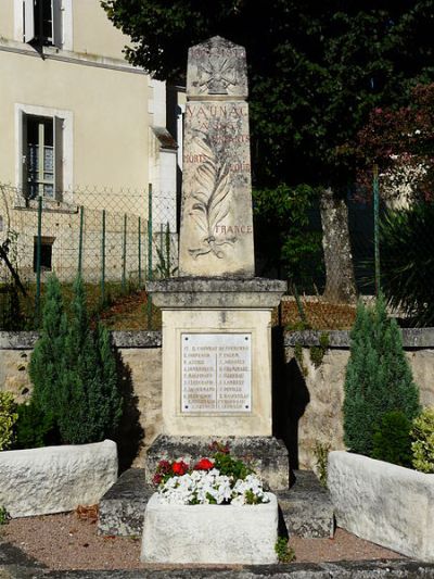 Oorlogsmonument Vaunac