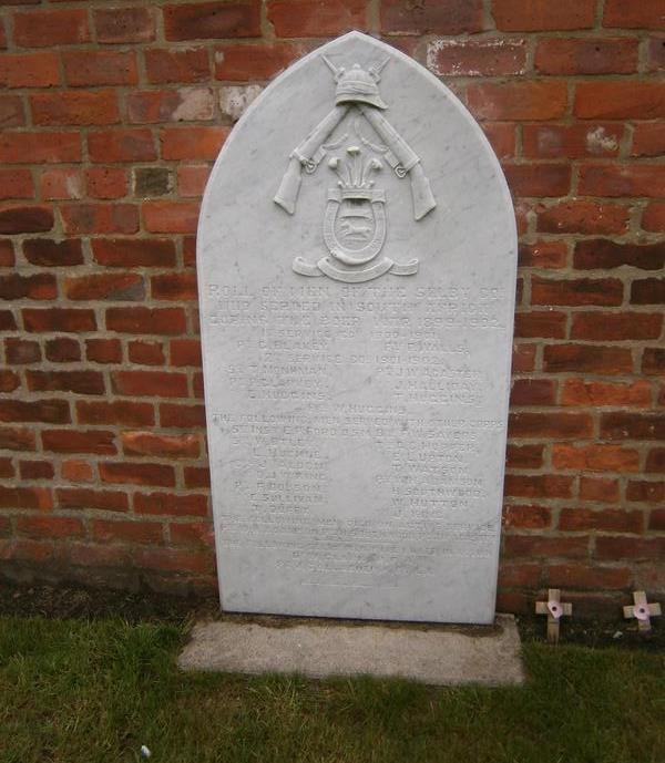 2nd Boer War Memorial Selby