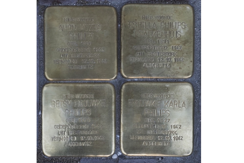 Stolpersteine Bergpoortstraat 11 (nu nr. 1) #1