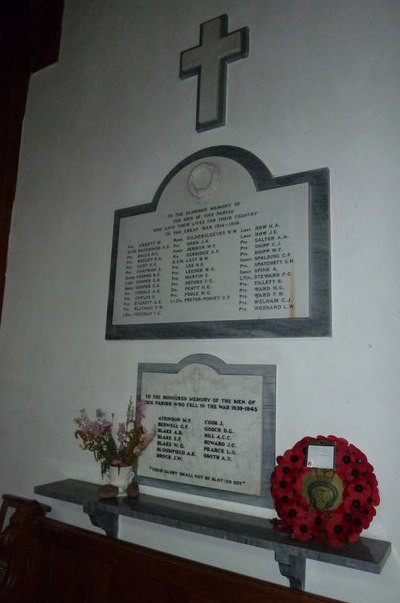 Oorlogsmonument St John the Baptist Church