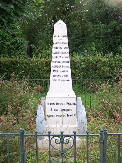 Oorlogsmonument Flins-Neuve-Église #1