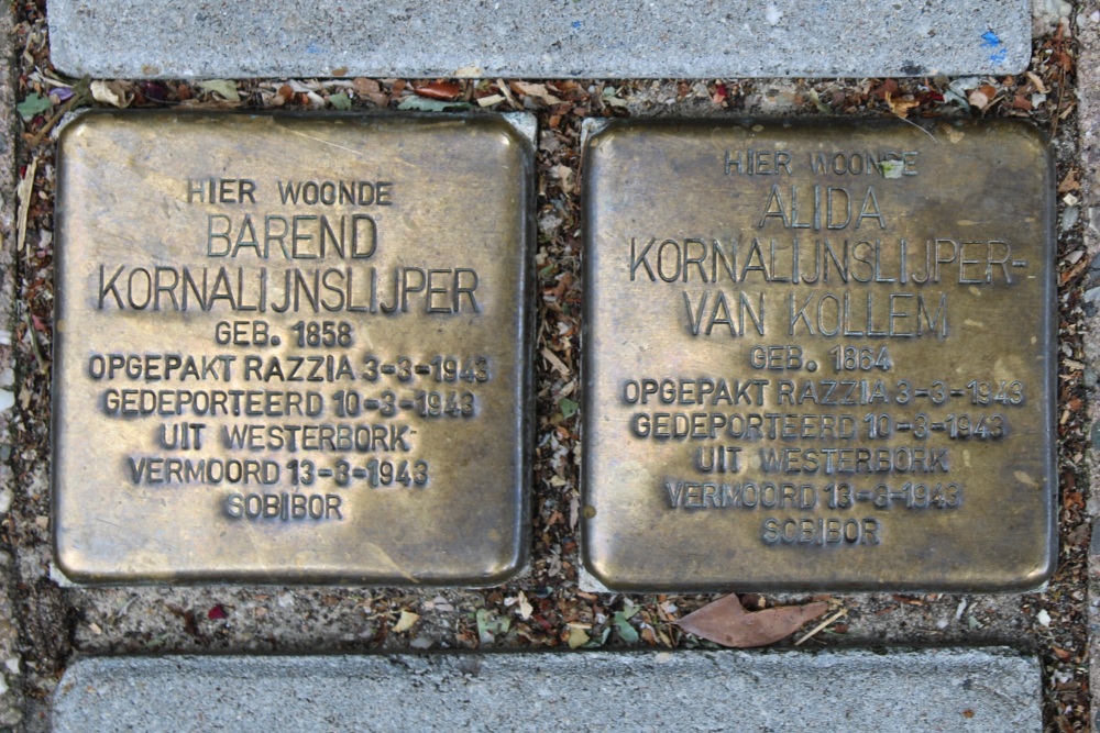 Stolpersteine Nieuwe Kerkstraat 401-443