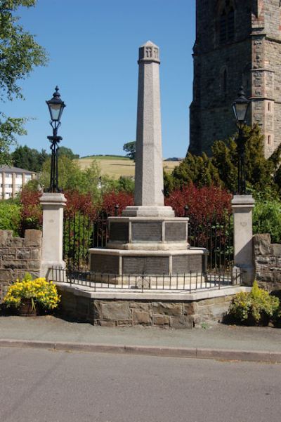 Oorlogsmonument Llanfair Caereinion #1