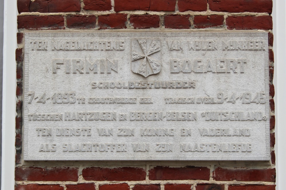 Commemorative Plate Firmin Bogaert Zottegem #1