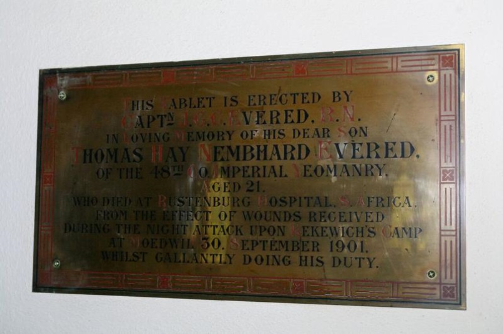 Memorial Thomas Hay Nemhard Evered #1