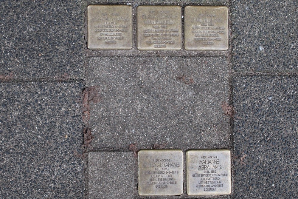 Stolpersteine Plantage Kerklaan 2