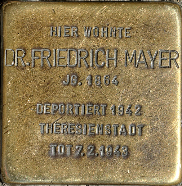Stolperstein Mummstraße 47