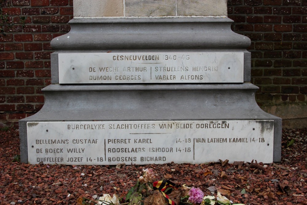 Oorlogsmonument - Heilig Hartbeeld Gooik #3