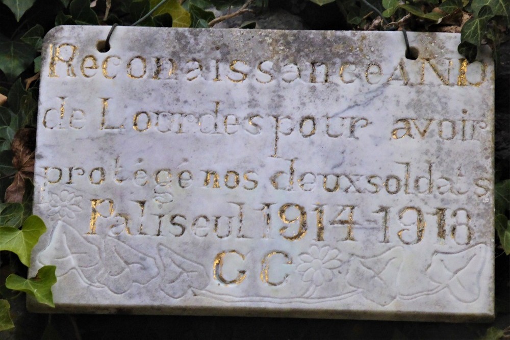 Commemorative Plate Lourdes Grotto Carlsbourg #3