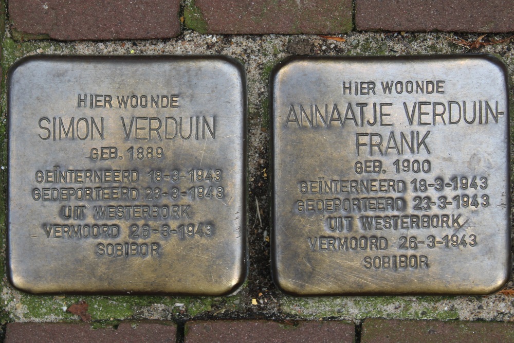 Stolpersteine Nieuwe Amstelstraat 8