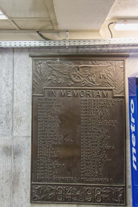 Mechelen Station Commemorative Plaques Railway Staff 14-18 #4