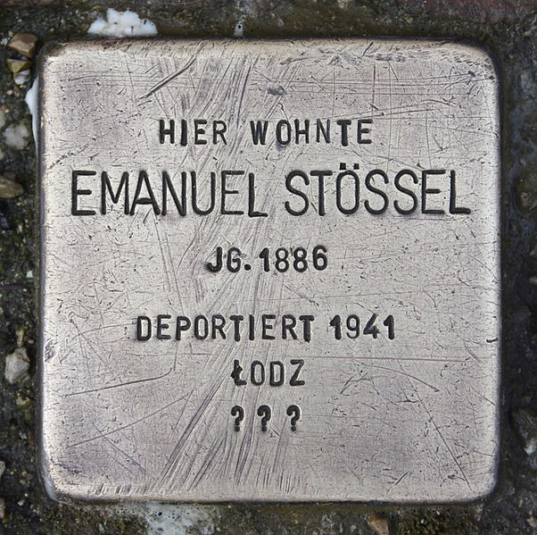 Stolpersteine Klostergasse 8 #1