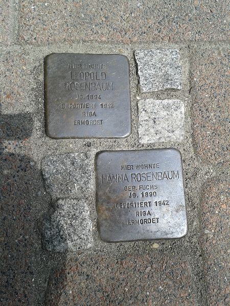Stolpersteine Mittelstraße 18