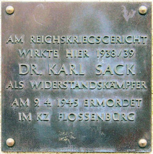 Gedenkteken Karl Sack #1