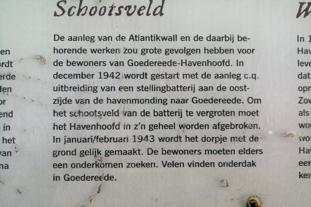 Informatiebord Atlantikwall Havenhoofd Goedereede #4