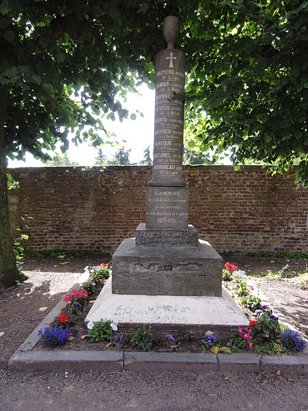 Franco-Prussian War Memorial Gommegnies