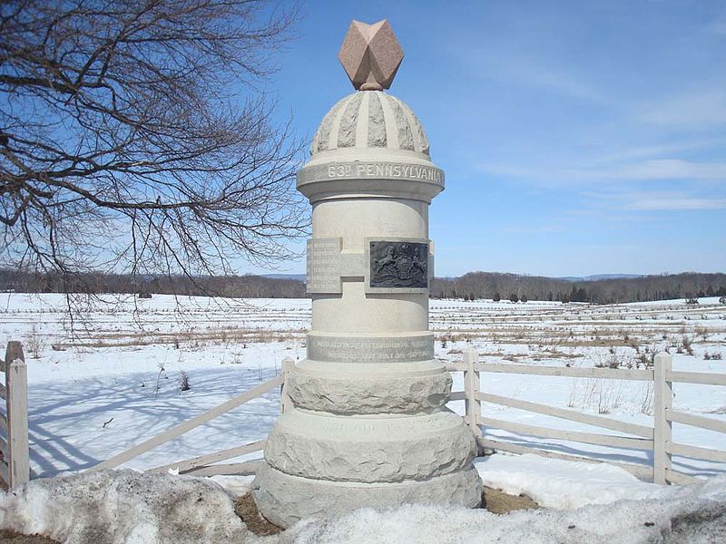 Monument 63rd Pennsylvania Infantry #1