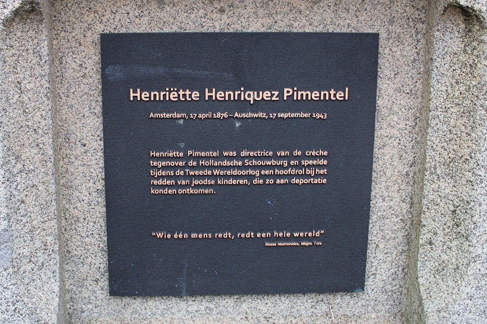 Herdenkingsborden Henritte Pimentelbrug #1