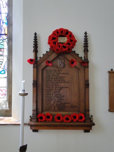 Oorlogsmonument St. Andrew Church Chelmondiston