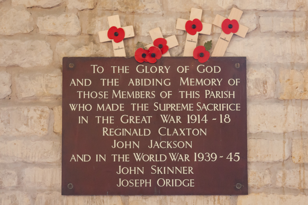 Memorials Saltby Church