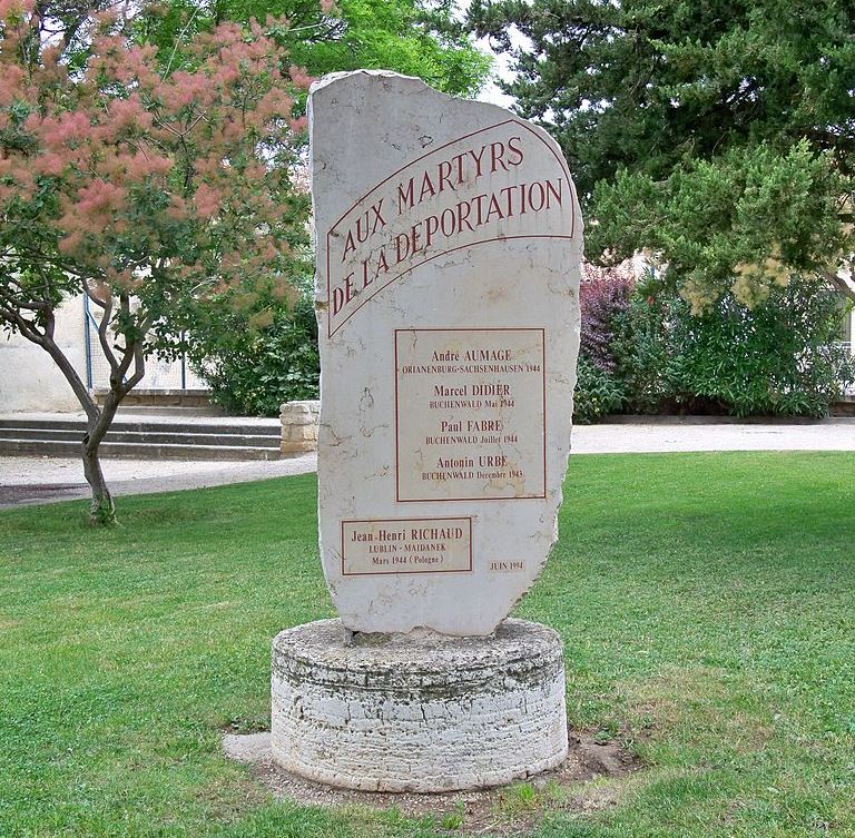 Memorial Deported Residents Morires-ls-Avignon