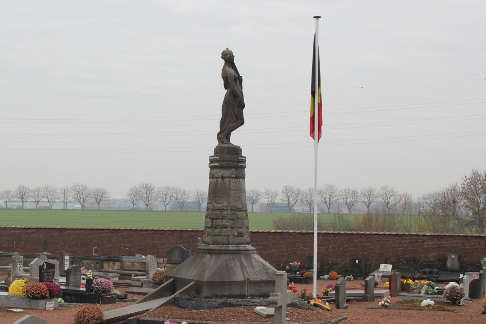 Oorlogsmonument Begraafplaats Familleureux #1