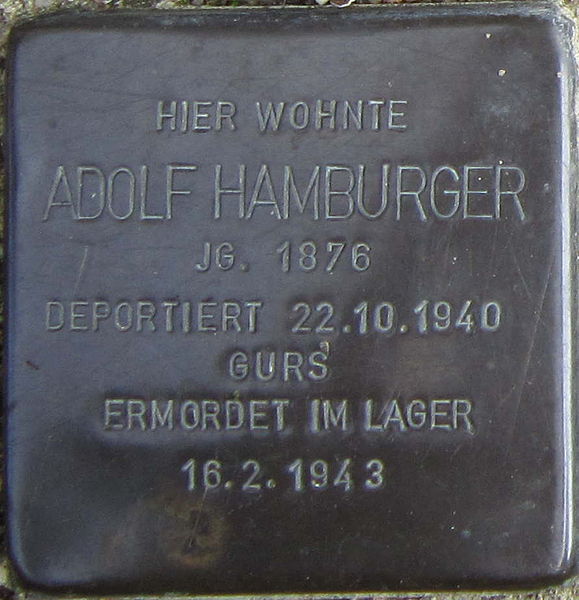 Stolpersteine Klostergasse 5