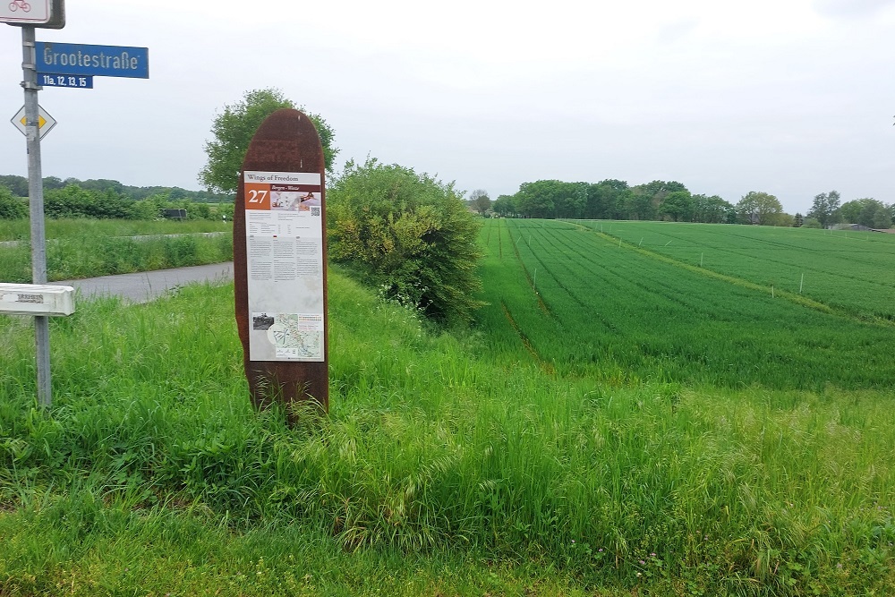 Cycle Route Wings of Freedom: Crash Site Wellington Mk III, BK150, Code BH-Q #2