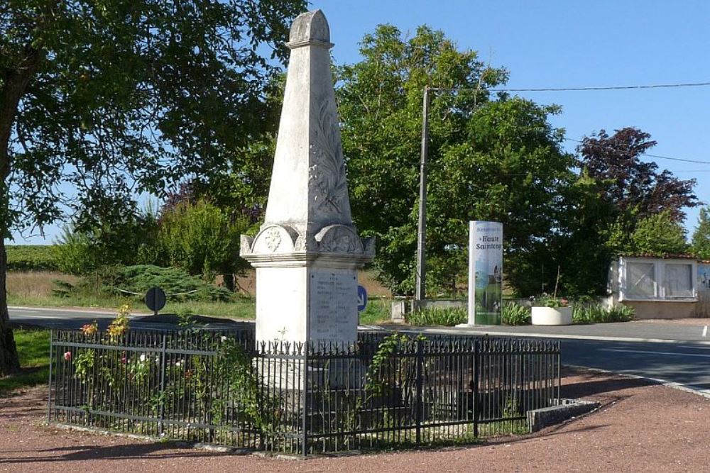 World War I Memorial Cierzac #1