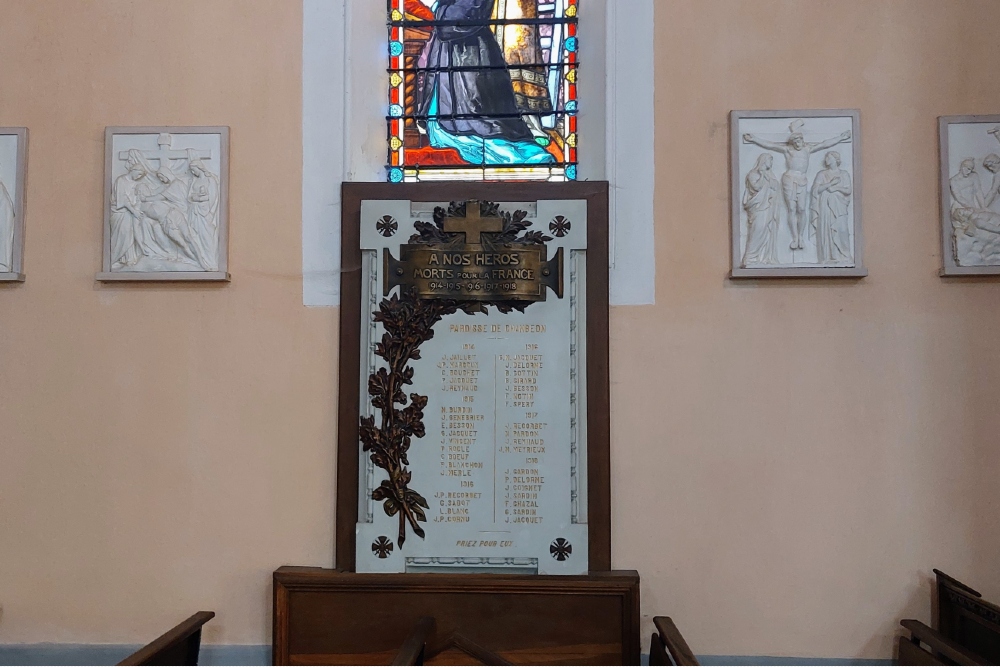 Oorlogsmonument Eglise Saint-Etienne de Chambéon #2