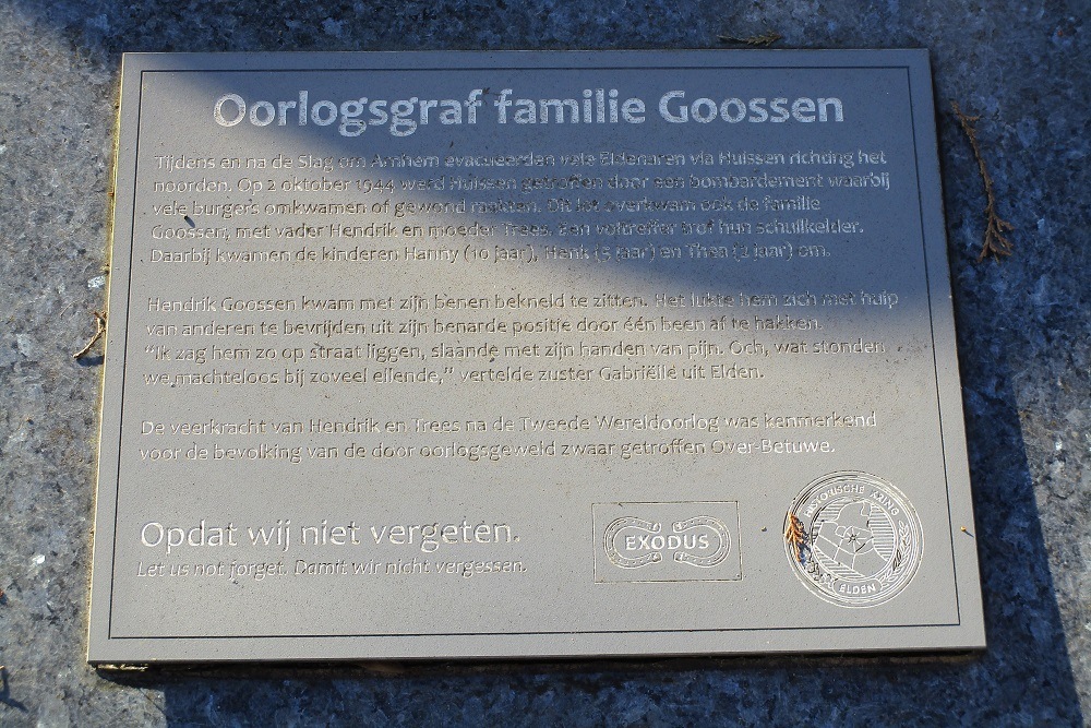 War Grave Goossen Family #2