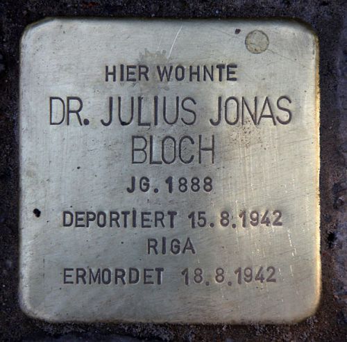 Stolpersteine Marburger Straße 9a #2