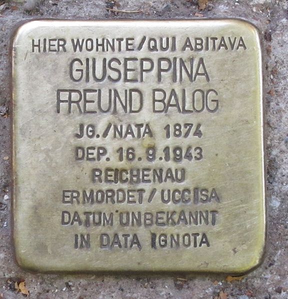 Stolpersteine Via Otto Huber 2 #2