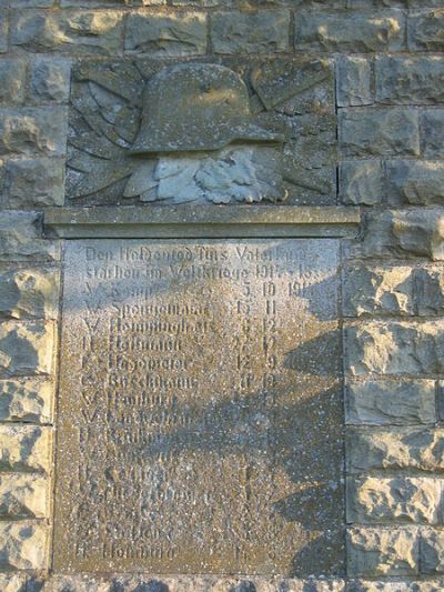 Oorlogsmonument Holsen, Bieren en Ostkilver #1