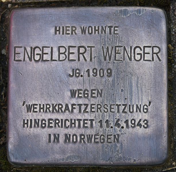 Stolperstein Waghamerstrae 39 #1