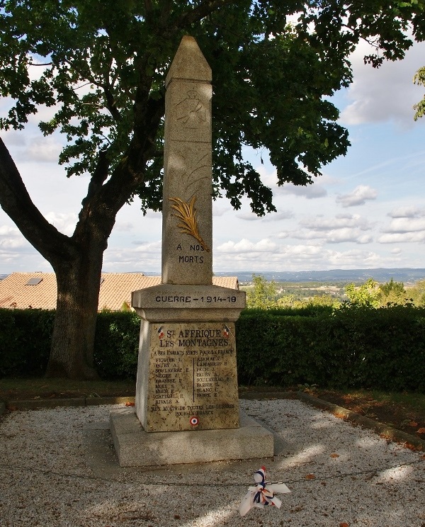 Monument Eerste Wereldoorlog Saint-Affrique-les-Montagnes #1