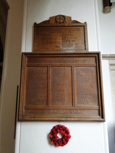 Oorlogsmonument St. Michael Church Aylsham #1