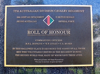 Monument 7th Australian Division Cavalry Regiment #2