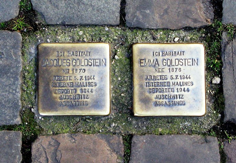 Stolpersteine Rue Edouard Remouchamps 27a #1