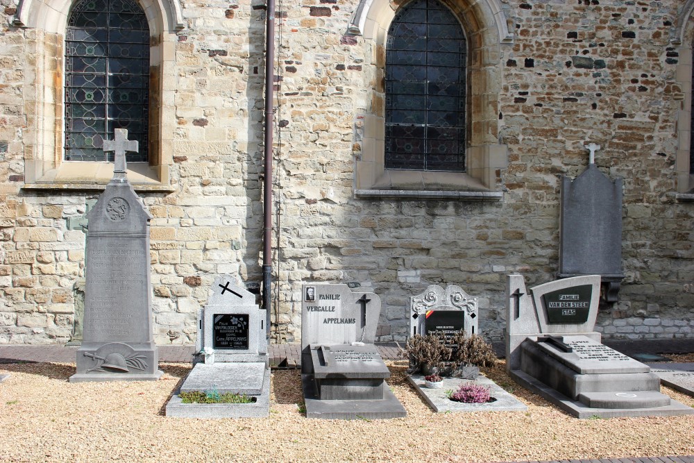 Belgische Graven Oudstrijders Sint-Kwintens-Lennik Kerkhof