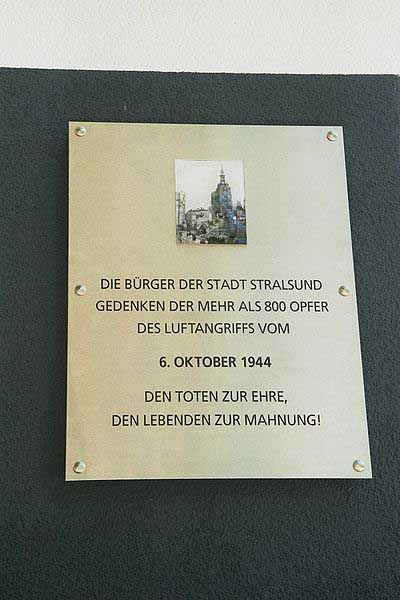 Memorial Air Bombardment Stralsund