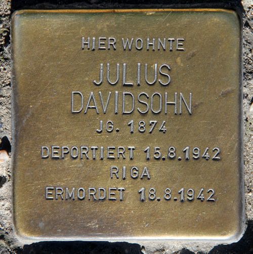 Stolpersteine Grobeerenstrae 1 #2