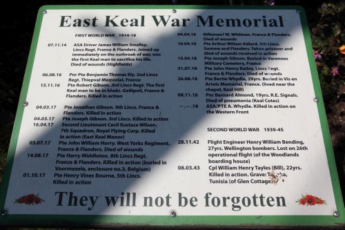 War Memorial East Keal #5