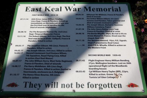 Oorlogsmonument East Keal #5