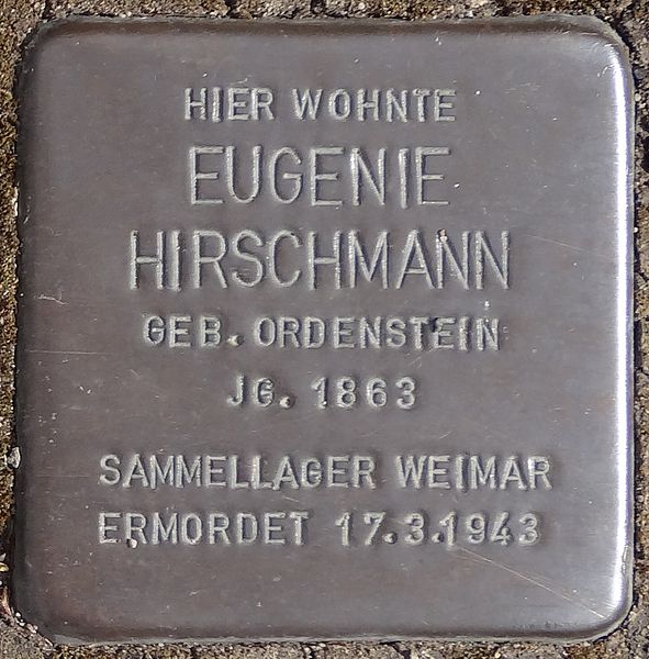 Stumbling Stones Karolinenstraße 2 #2